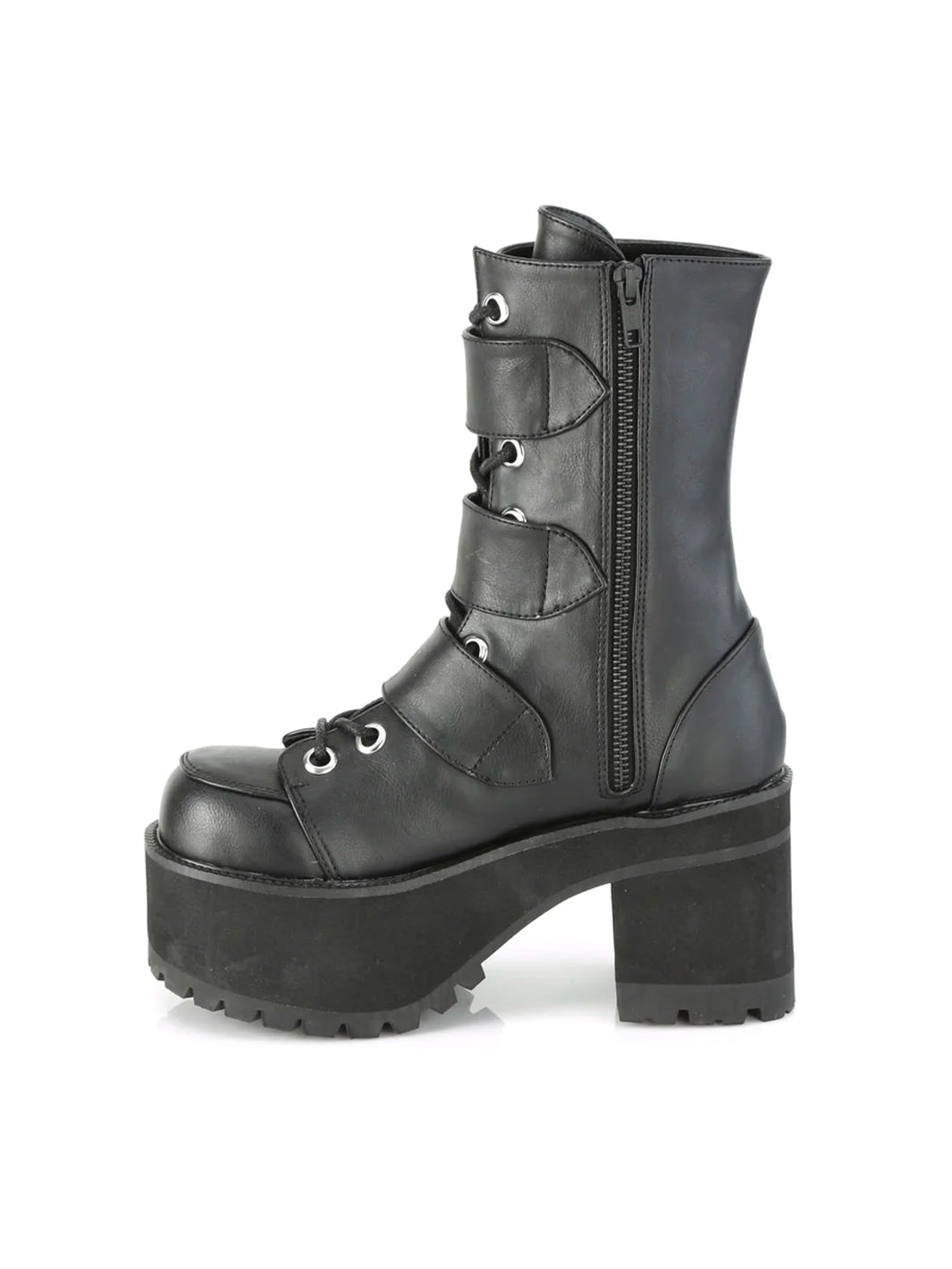 DEMONIA RANGER-308 - BLACK VEGAN LEATHER ✰ PRE ORDER ✰