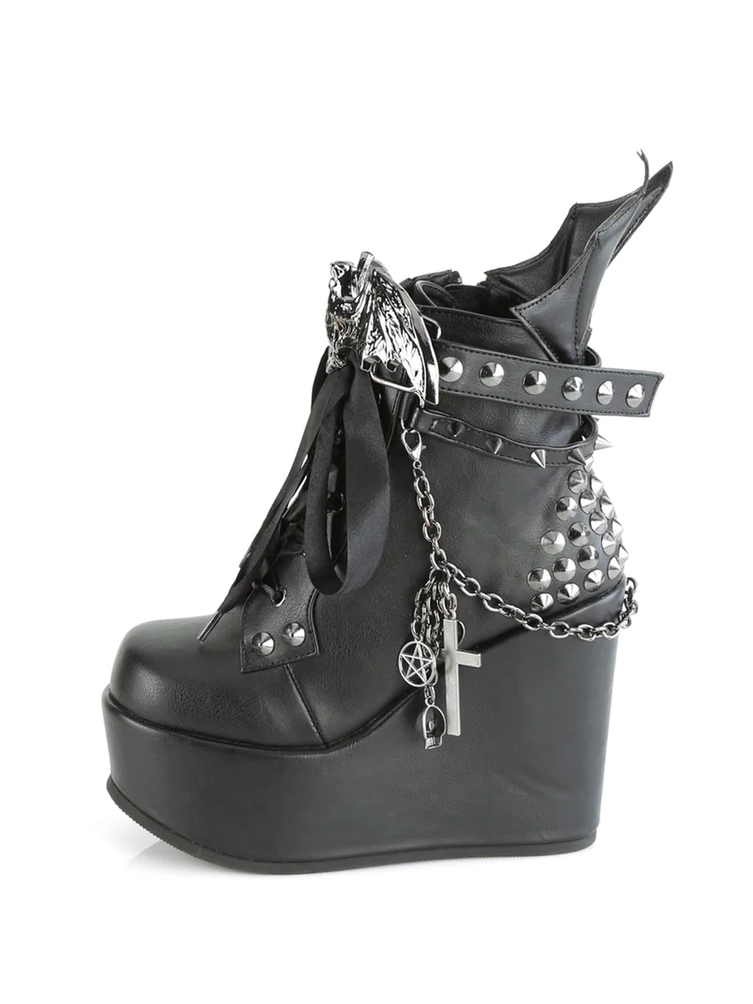 DEMONIA POISON-107 - BLACK VEGAN LEATHER ✰ PRE ORDER ✰