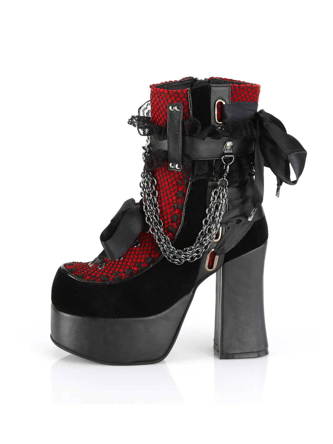 DEMONIA CHARADE-110 - BLACK & RED ✰ PRE ORDER ✰