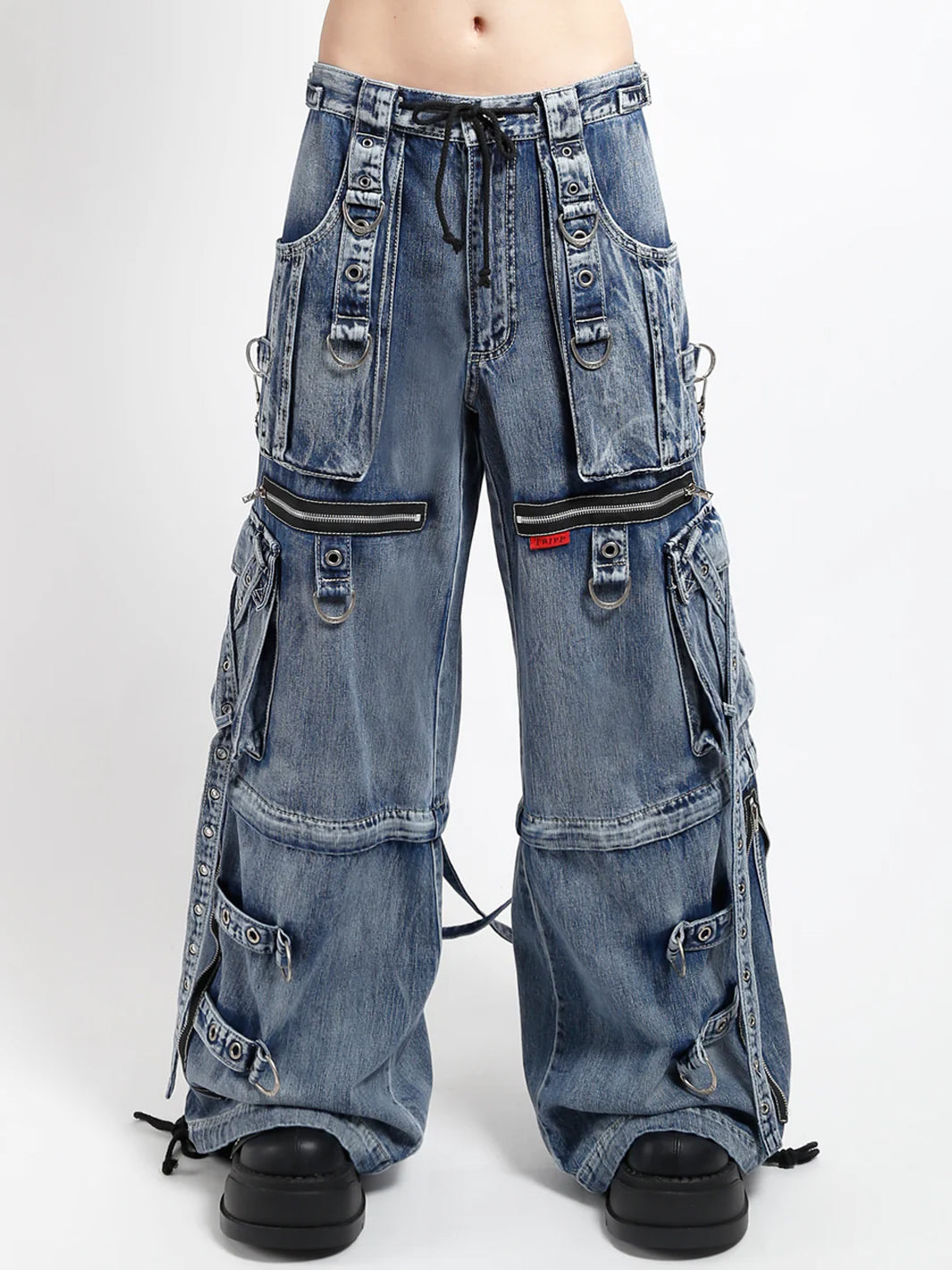 X-STRAP PANT - INDIGO FOG WASH