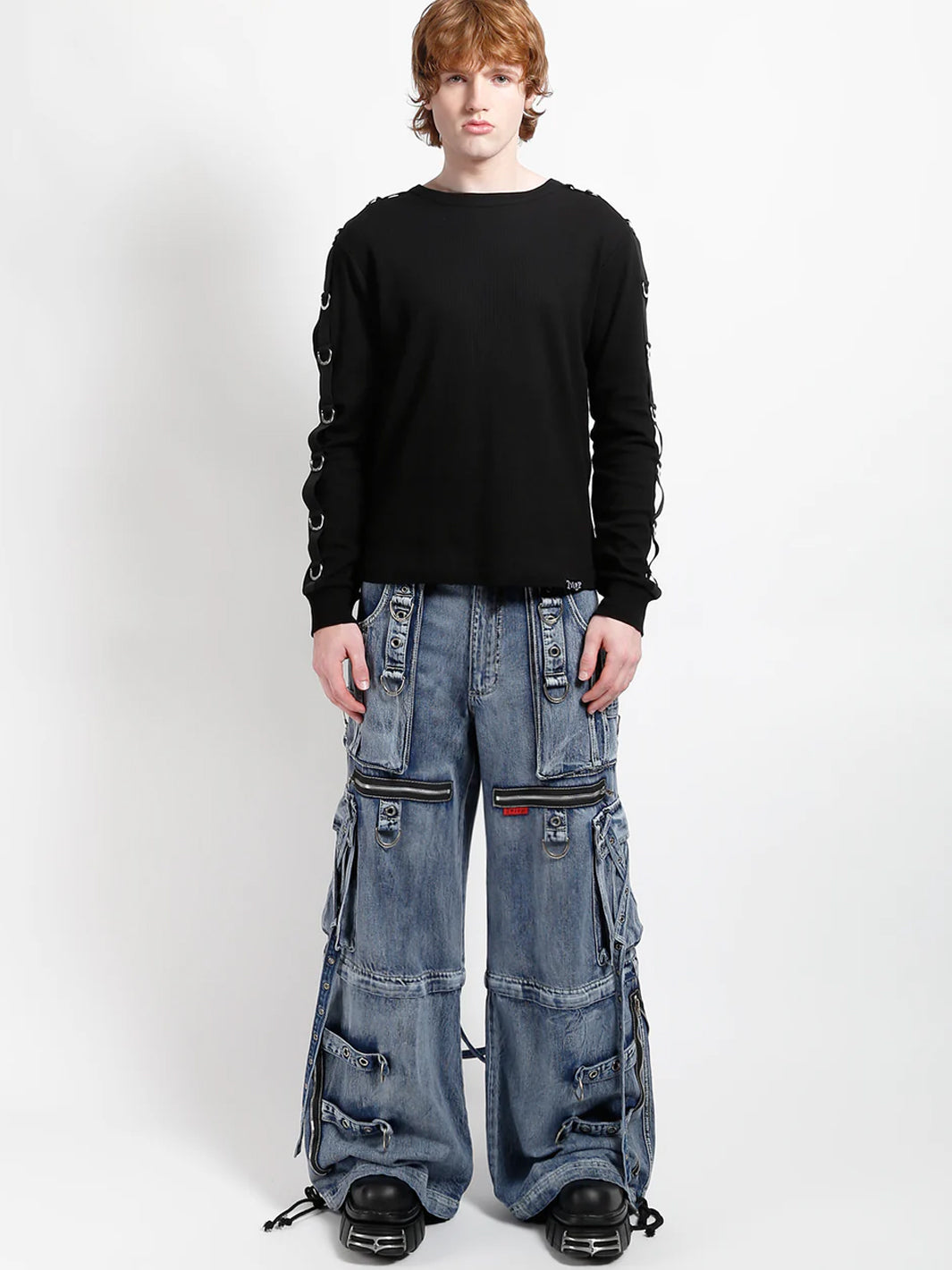 X-STRAP PANT - INDIGO FOG WASH