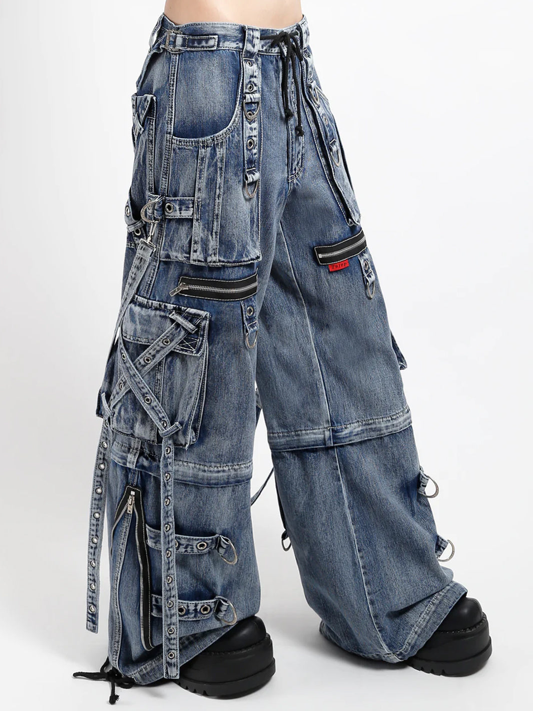 X-STRAP PANT - INDIGO FOG WASH