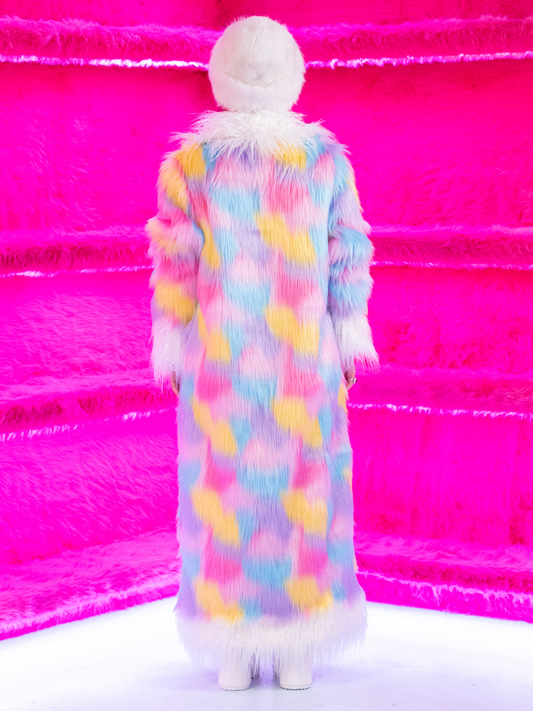 FRUIT LOOP FANTASY FAUX FUR TRIMMED JACKET ✰ MADE 4 U ✰