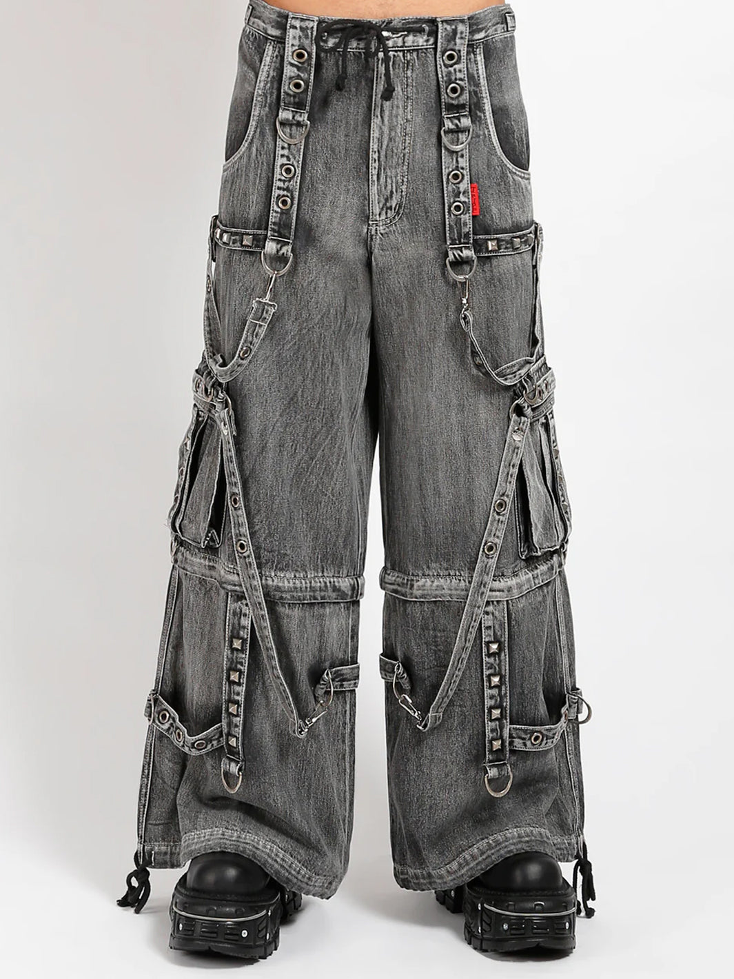 DENIM POWER STREET PANT - BLACK FOG WASH