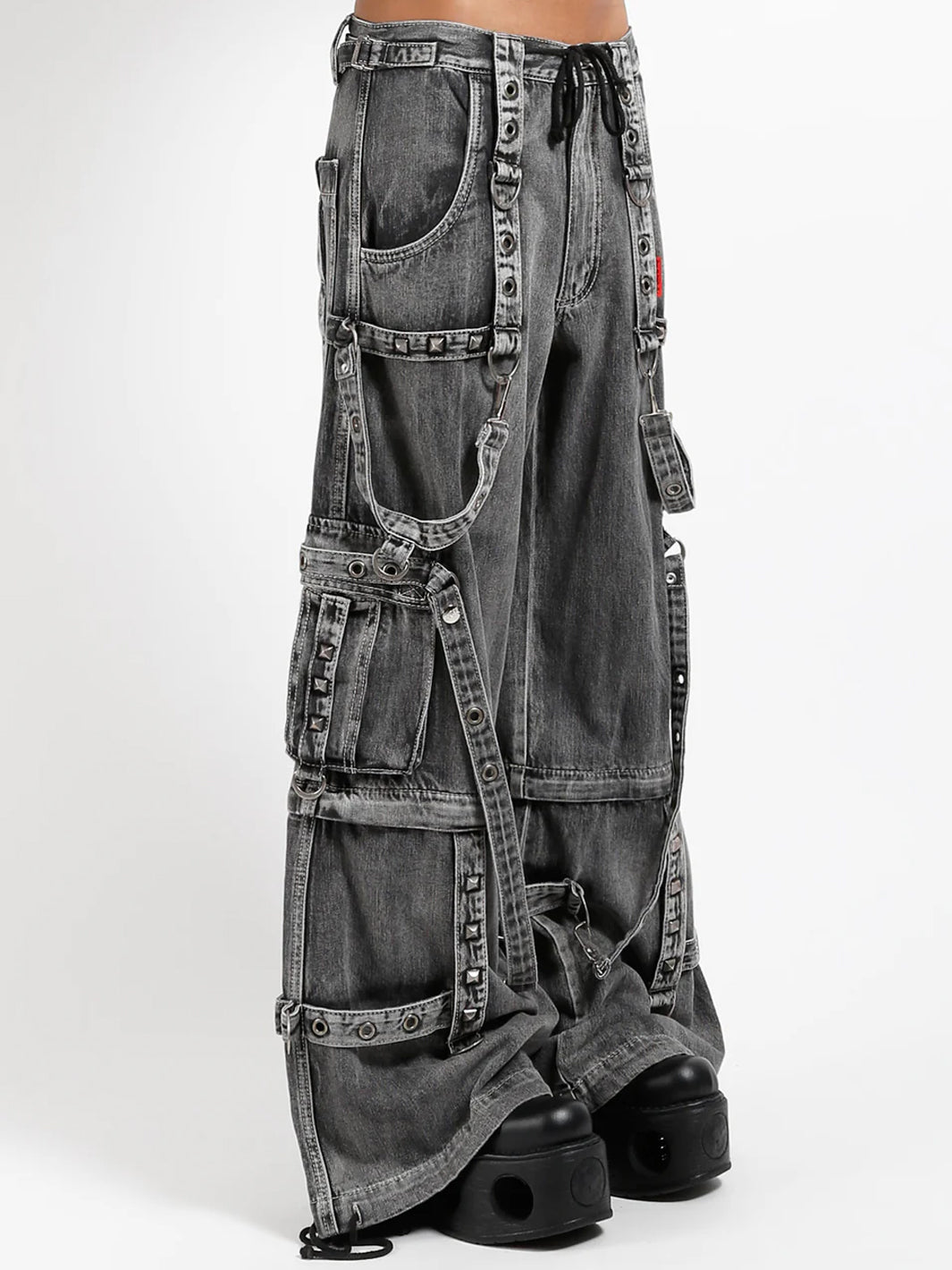 DENIM POWER STREET PANT - BLACK FOG WASH