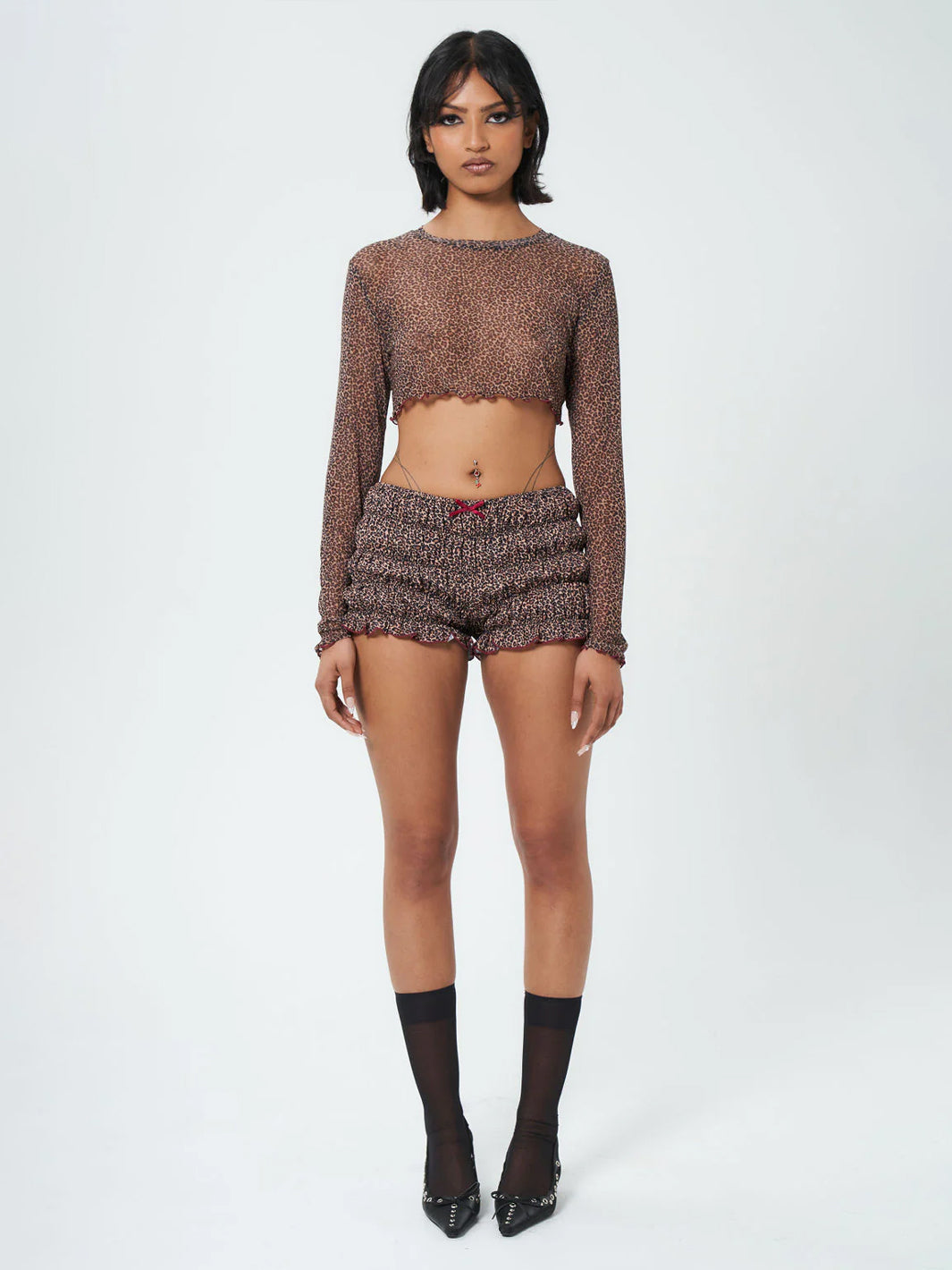 INSTINCT MESH LONG SLEEVE CROP