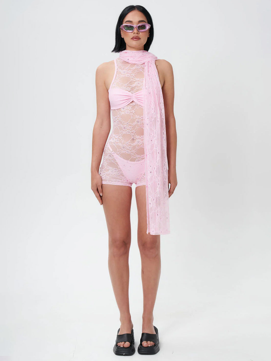 LUST & LACE SCARF - PINK