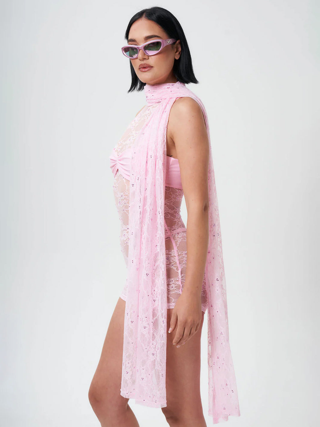 LUST & LACE SCARF - PINK