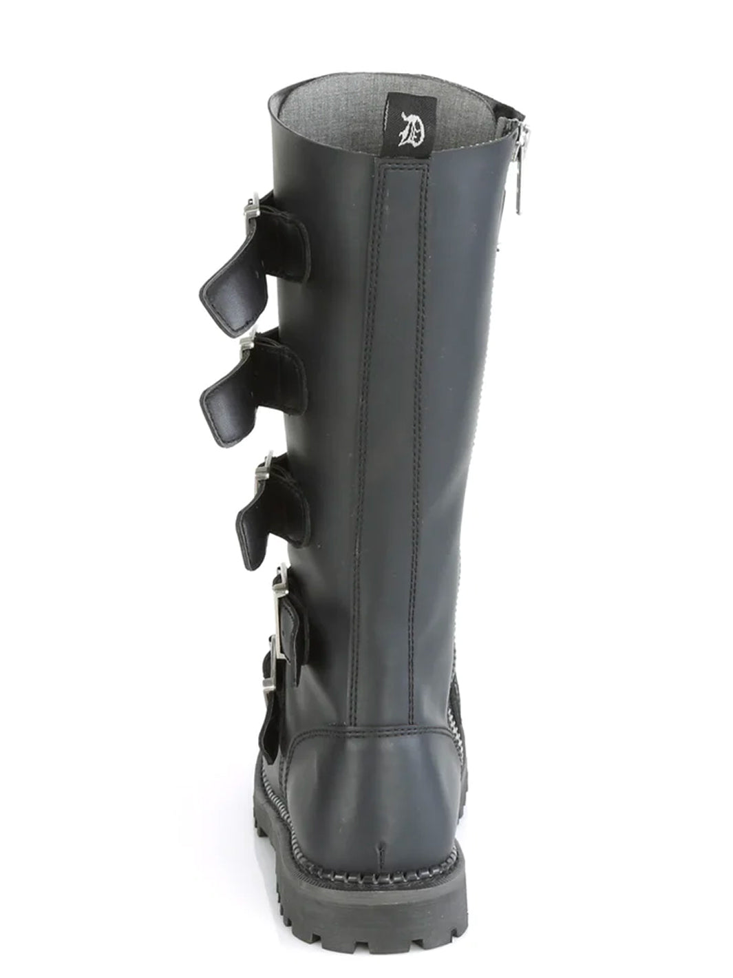 DEMONIA RIOT-18BK - BLACK VEGAN LEATHER ✰ PRE ORDER ✰