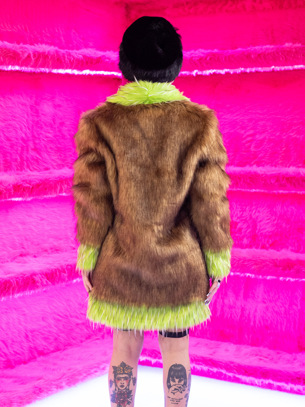 GET OUT OF MY SWAMP FAUX FUR JACKET - MID LENGTH ✰ MADE 4 U ✰