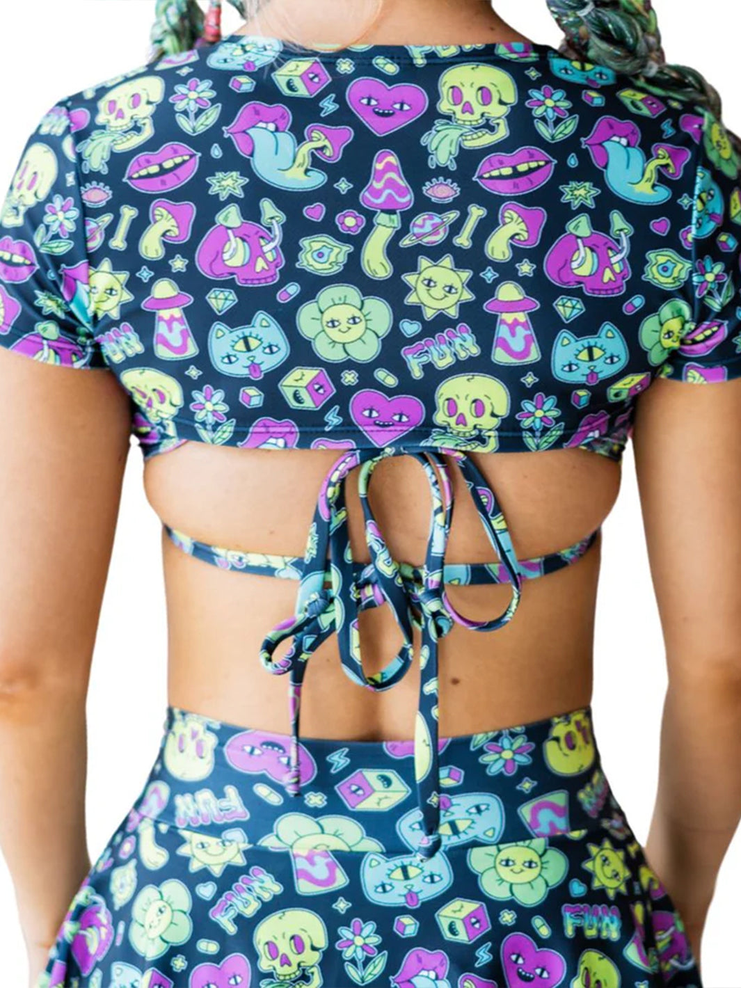 NEON TRIP SHORT SLEEVE SHRUG