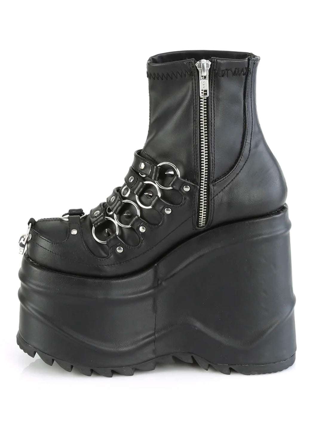 DEMONIA WAVE-110 - BLACK VEGAN LEATHER ✰ PRE ORDER ✰