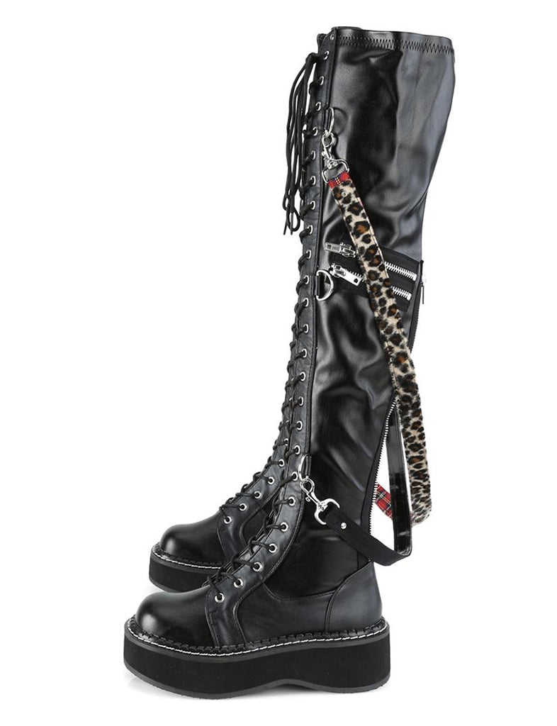 DEMONIA EMILY 377 PLATFORM BOOTS